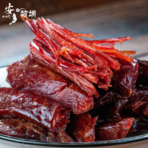 安多手撕牦牛肉 130g（五香、麻辣）